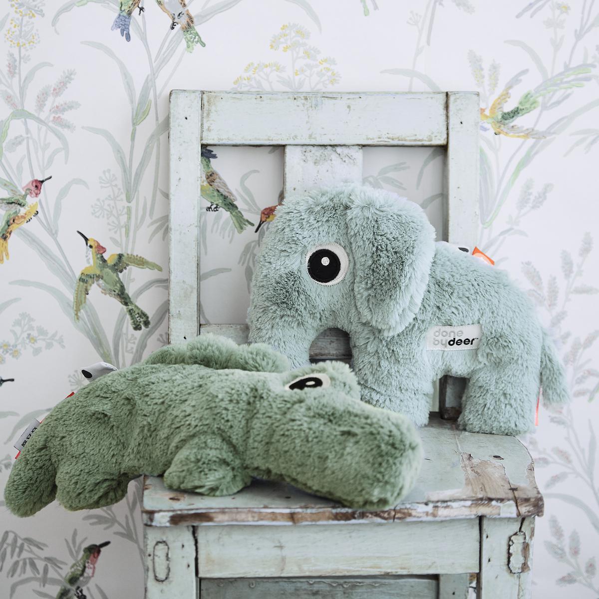 Kuscheltier Krokodil CROCO Done by Deer grün