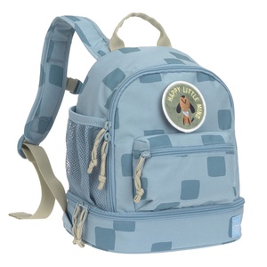 Laessig blauer Mini PATTERN PARTY Rucksack