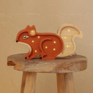 Lampe mini SQUIRREL Little Lights ginger wood