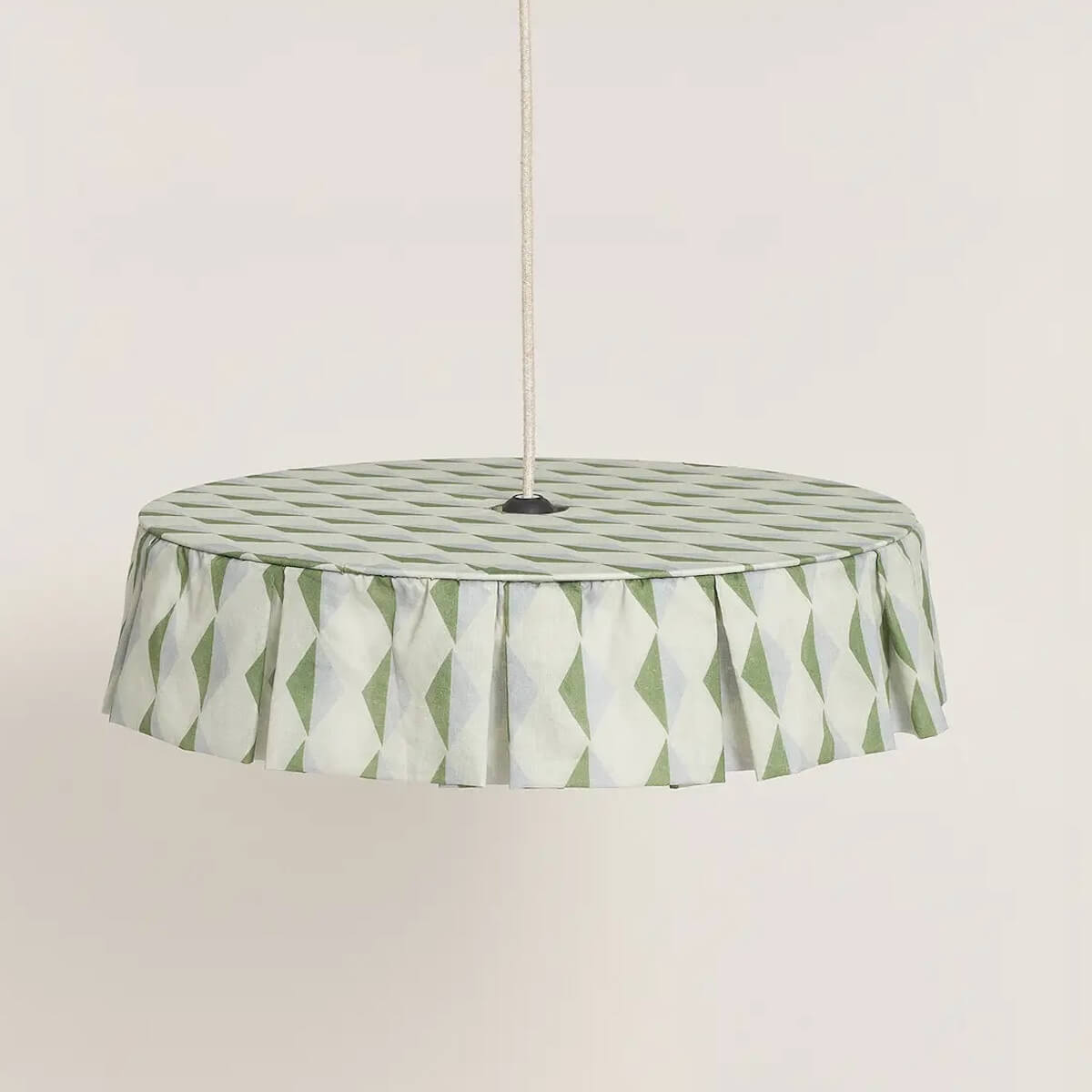 Lampenschirm VIBES 50x12cm Nobodinoz Green Blue Harlequin