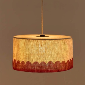 Lampenschirm VIBES Leinen 40x18cm Nobodinoz Carmine