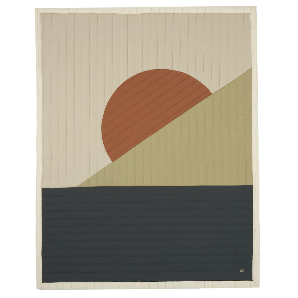 Landscape Quilted Blanket 73x95 Nobodinoz