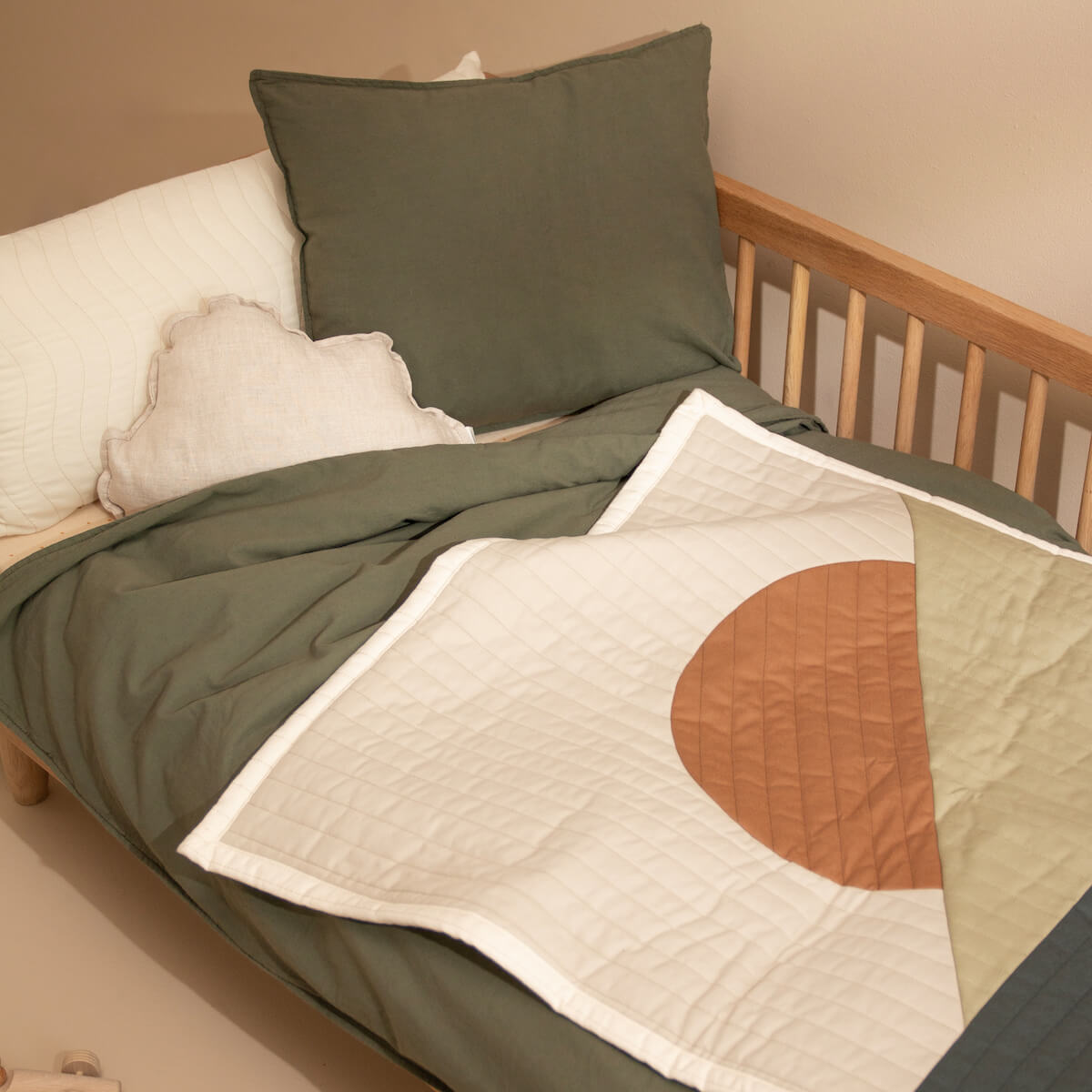 Landscape Quilted Blanket 73x95 Nobodinoz