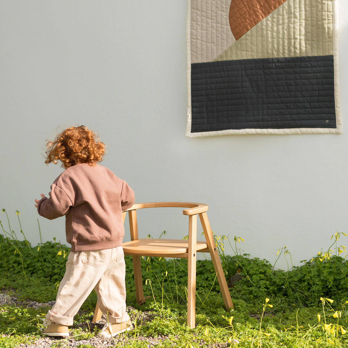 Landscape Quilted Blanket 73x95 Nobodinoz