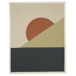 Landscape Quilted Blanket 73x95 Nobodinoz