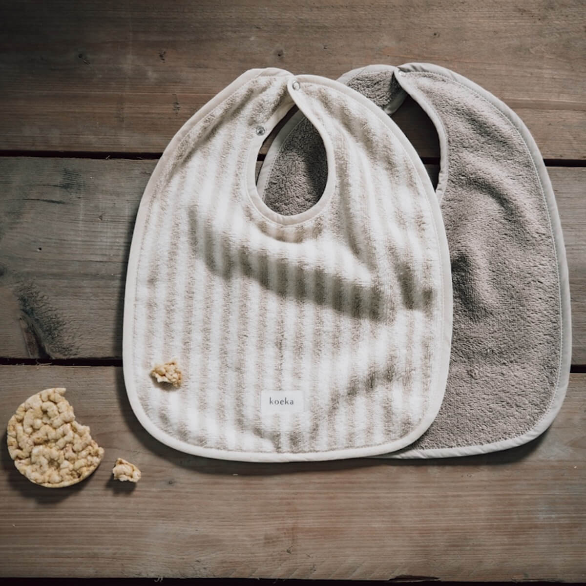 Lätzchen 2er-Pack PLAYA Koeka Sand Ton