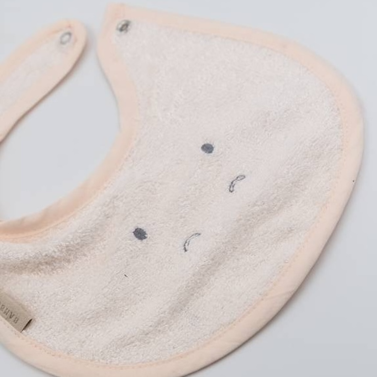 Lätzchen Hippo 25cm Bamboom Wasserpfirsich