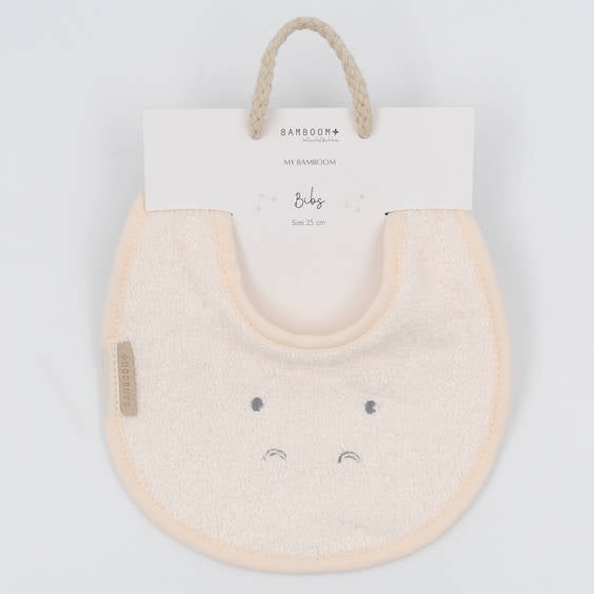 Lätzchen Hippo 25cm Bamboom Wasserpfirsich