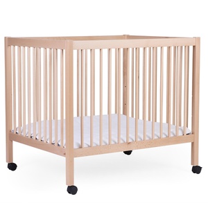 Laufgitter 97 75x95cm mit Rädern childhome Buche natur