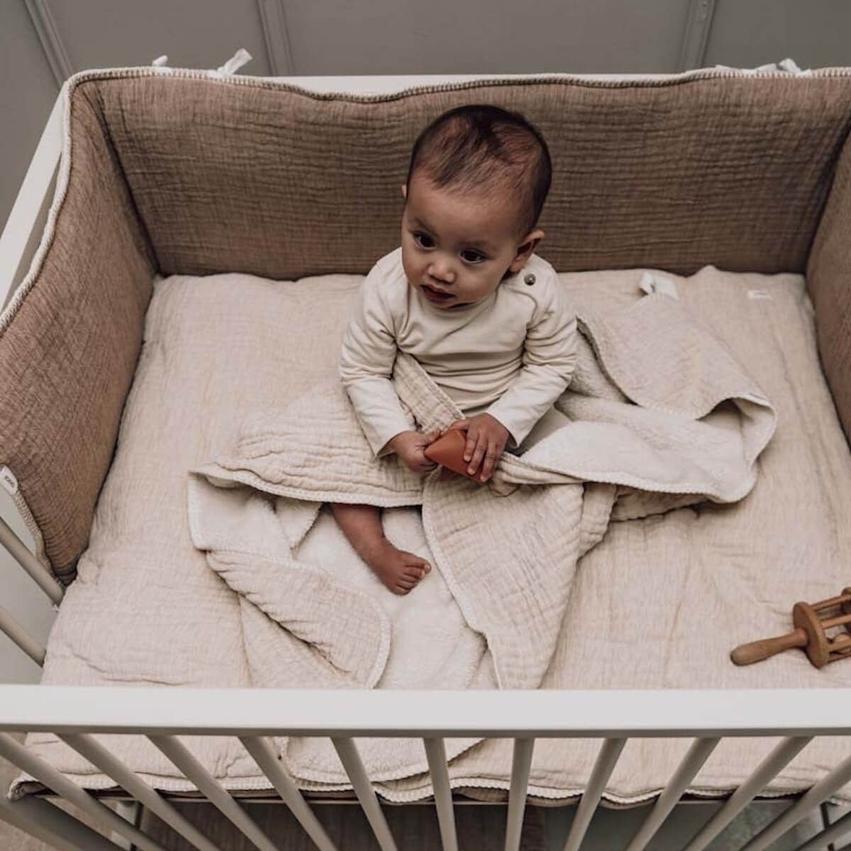 Laufgittermatte RIVOLI 75x95cm Koeka warm white caffe