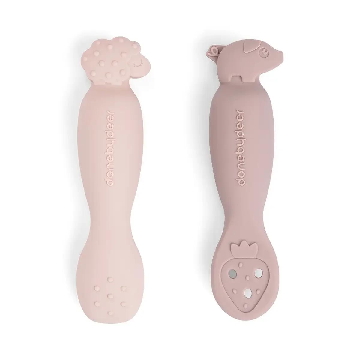 Learning spoon set Tiny farm Done by deer Powder