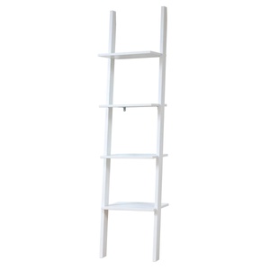 Leiterregal mit 4 Böden 170x41cm Lifetime weiß