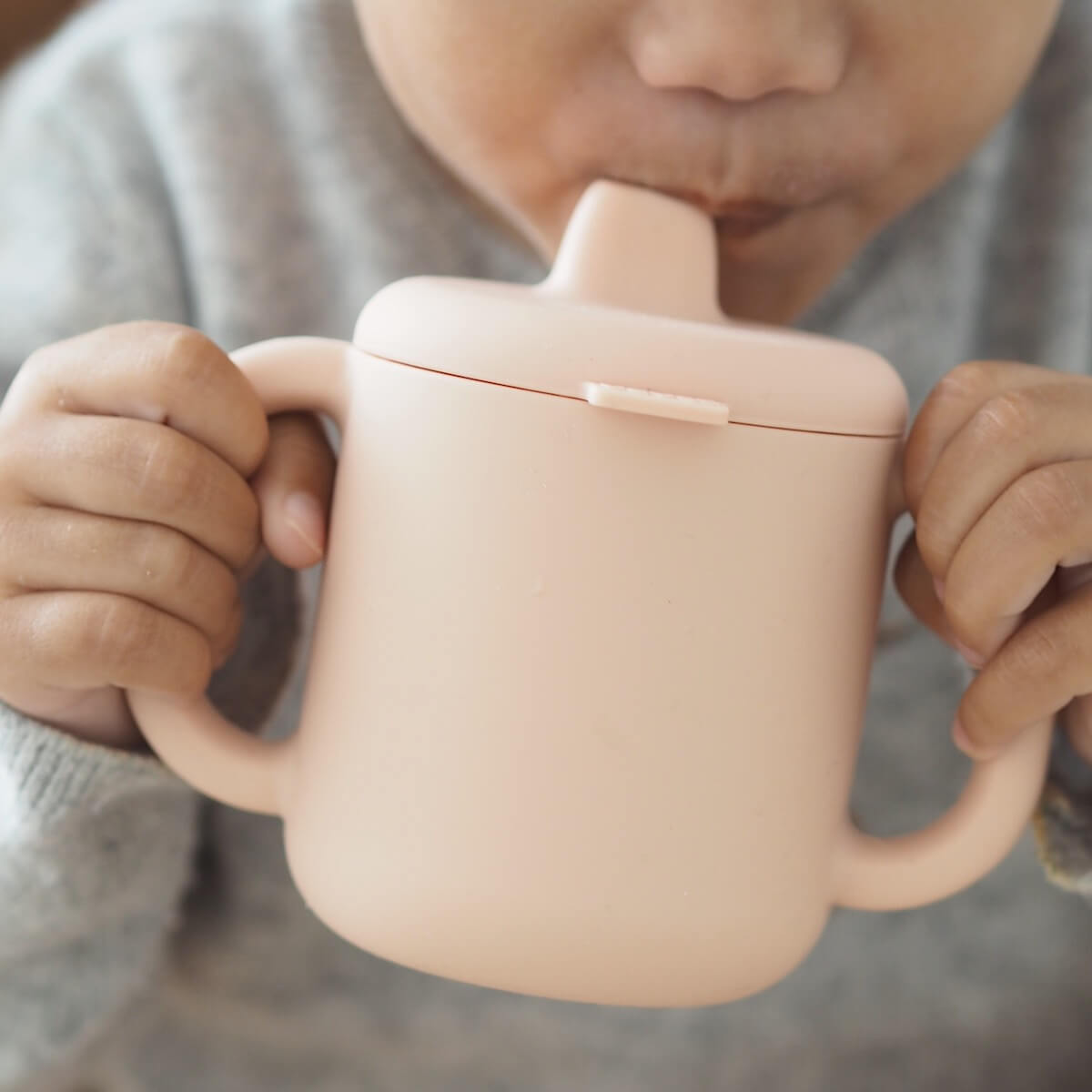 Lernbecher Silikon pink Beaba