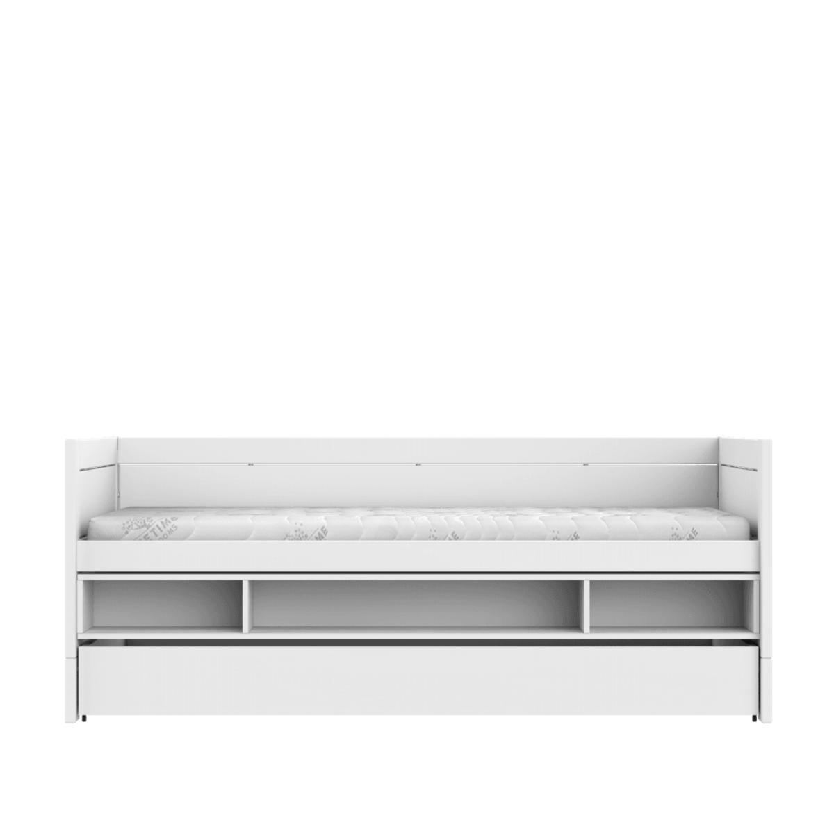Lit cabine avec rangement et tiroir de lit Lifetime white