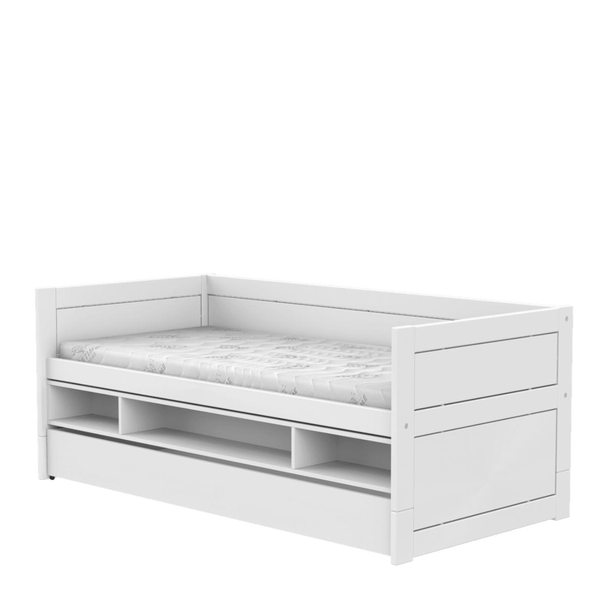 Lit cabine avec rangement et tiroir de lit LUX Lifetime white