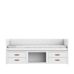Lit cabine avec tiroirs et rangements LUX LIFETIME white