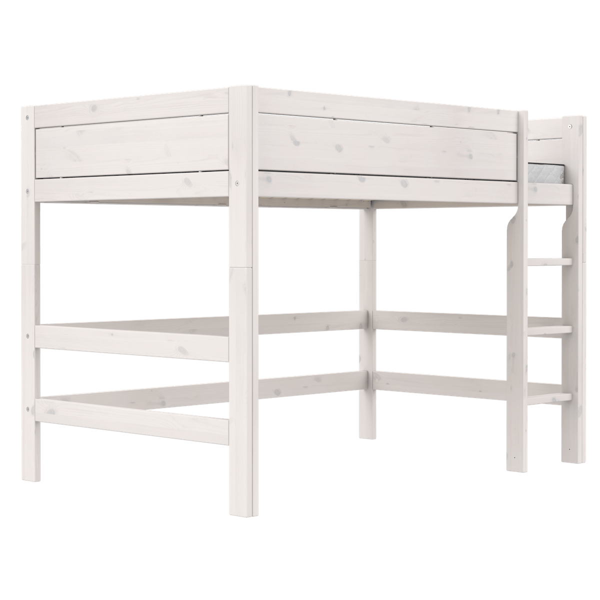 Lit haut 120x200x152cm DELUXE Lifetime whitewash