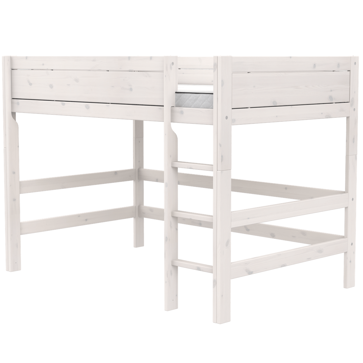 Lit haut 120x200x152cm PREMIUM Lifetime whitewash