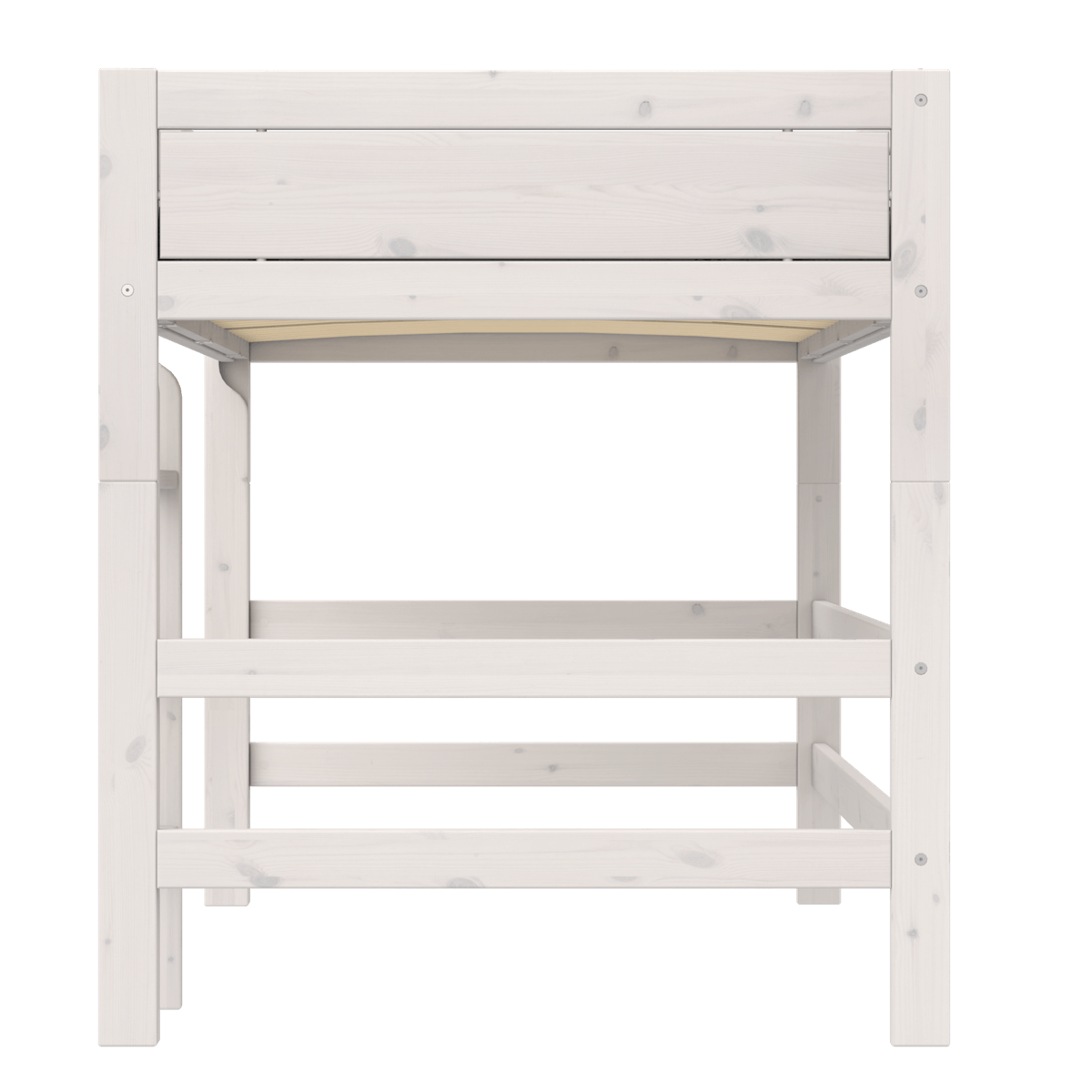 Lit haut 120x200x152cm PREMIUM Lifetime whitewash