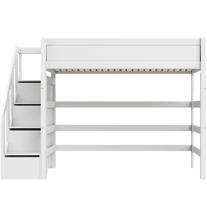 Lit mezzanine 120x200x177cm escalier PREMIUM Lifetime white
