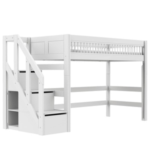 Lit mezzanine Breeze avec escalier LUX Lifetime