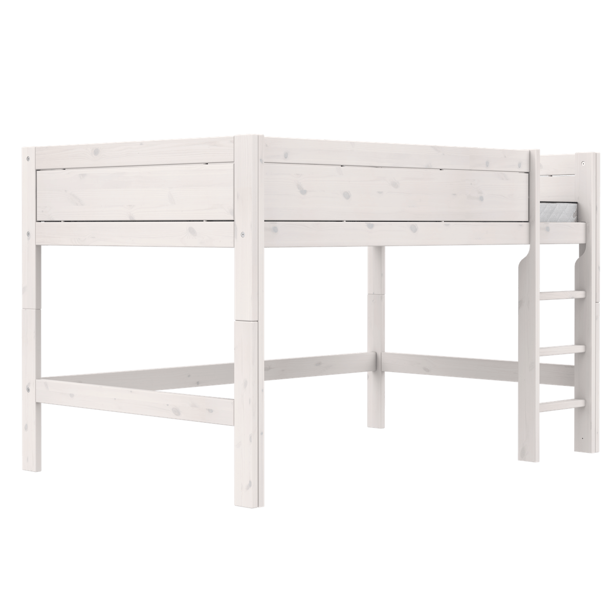 Lit mi-hauteur 120x200x128cm PREMIUM Lifetime whitewash