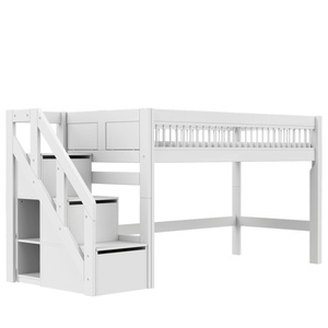 Lit mi-hauteur BREEZE avec escalier LUX Lifetime