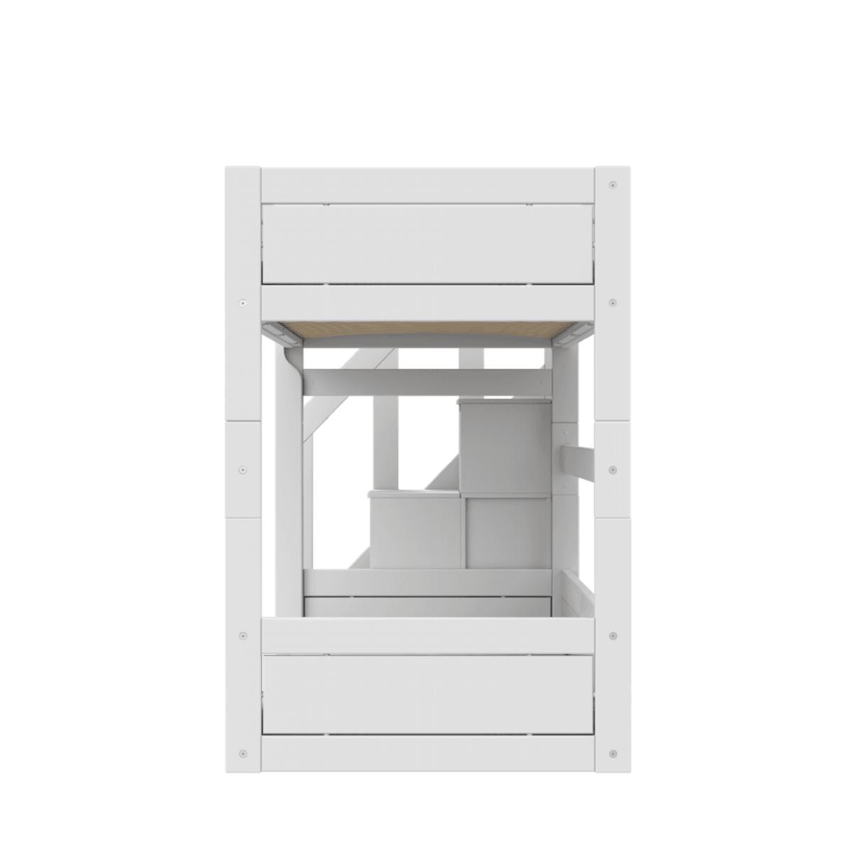 Lits superposés bas escabeu LUX Lifetime white