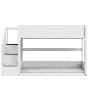 Lits superposés bas escabeu LUX Lifetime white