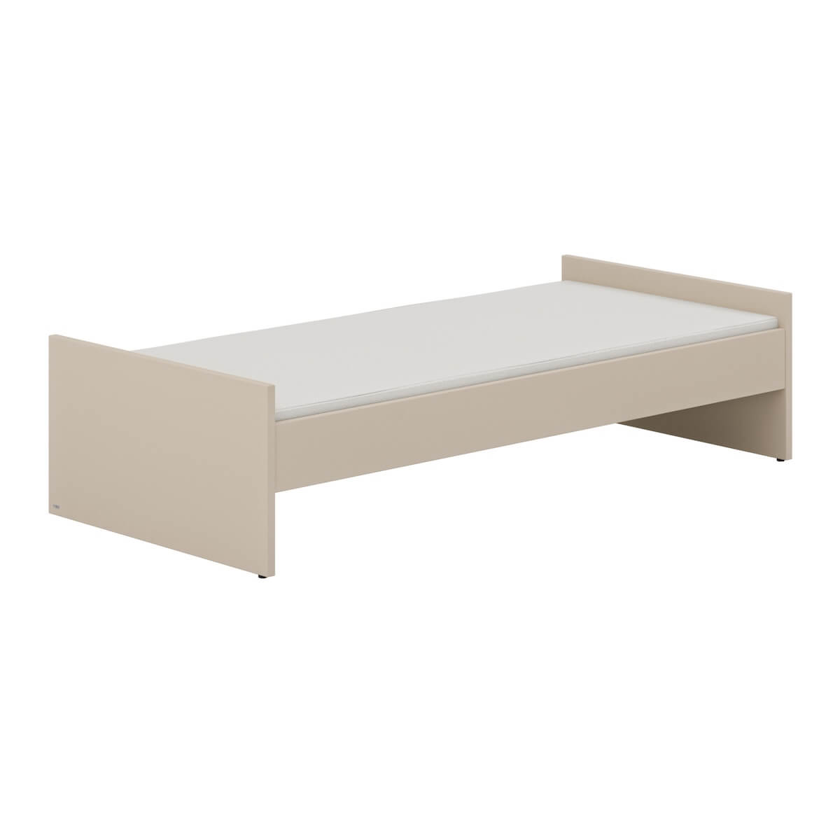 LITTLE FLO Umbaubett 90x200 in Kaschmirbeige, mit Design-Gitterseiten vorne und hinten ohne Lattenrost und Matratze LITTLE FLO Paidi Beige cashmere