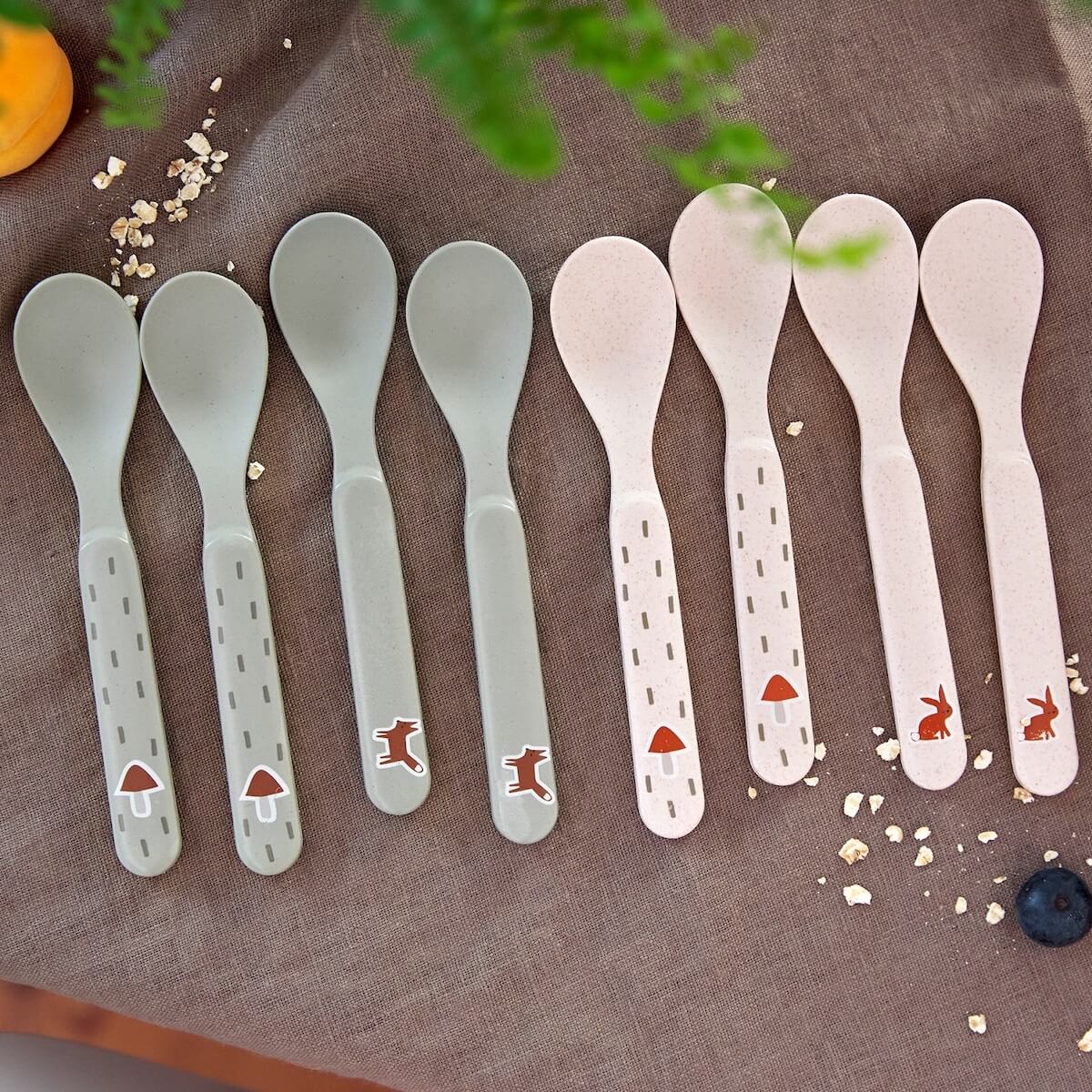 Löffel-Set PP-Zellulose Kleiner Waldfuchs Laessig