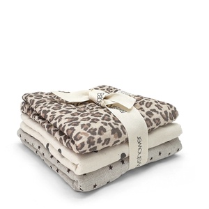 Lot 3 serviettes Babyshower wild print