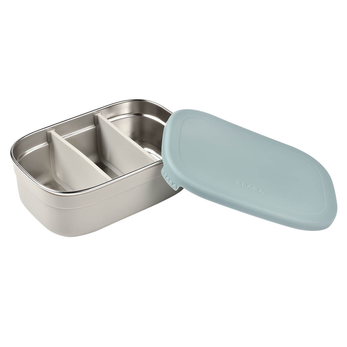 Lunch box inox Beaba gris azul