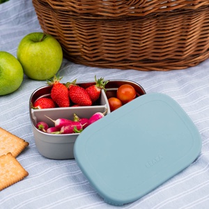 Lunch box inox Beaba gris azul