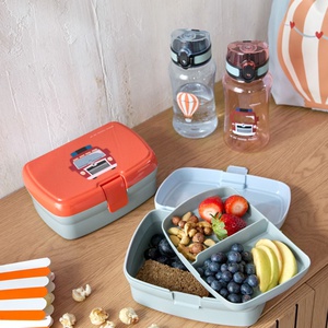 Lunch Set Tiny Drivers Fire Engine Laessig (Lunchbox + Drinking Bottle)