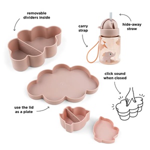 Lunch & Snackbox mit Trinkflasche Playground Done by Deer Rosa