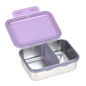 Lunchbox Stainless Steel Little Gang Heart lilac