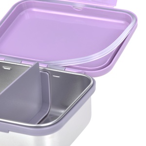 Lunchbox Stainless Steel Little Gang Heart lilac