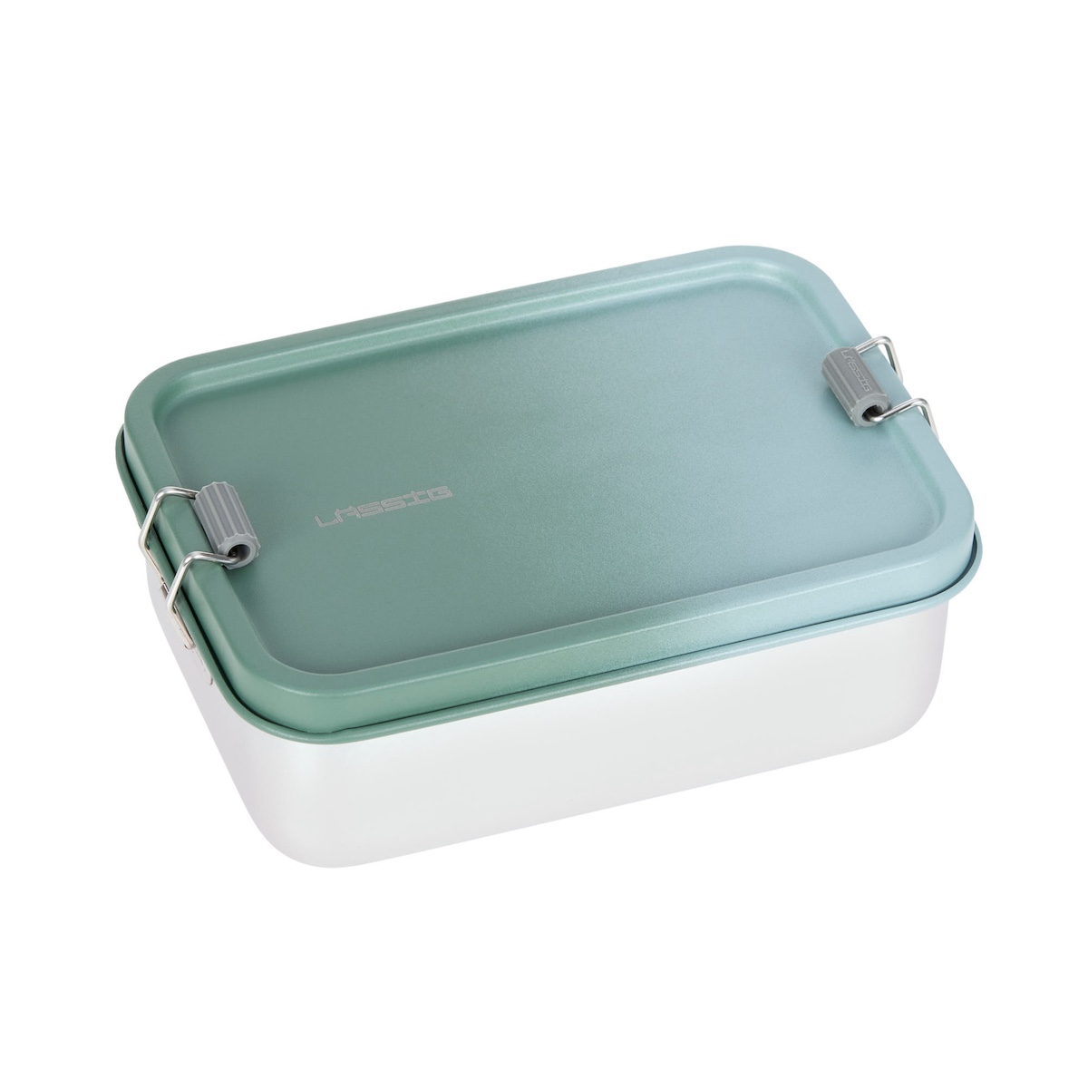 Lunchbox Stainless steel solid Laessig olive green
