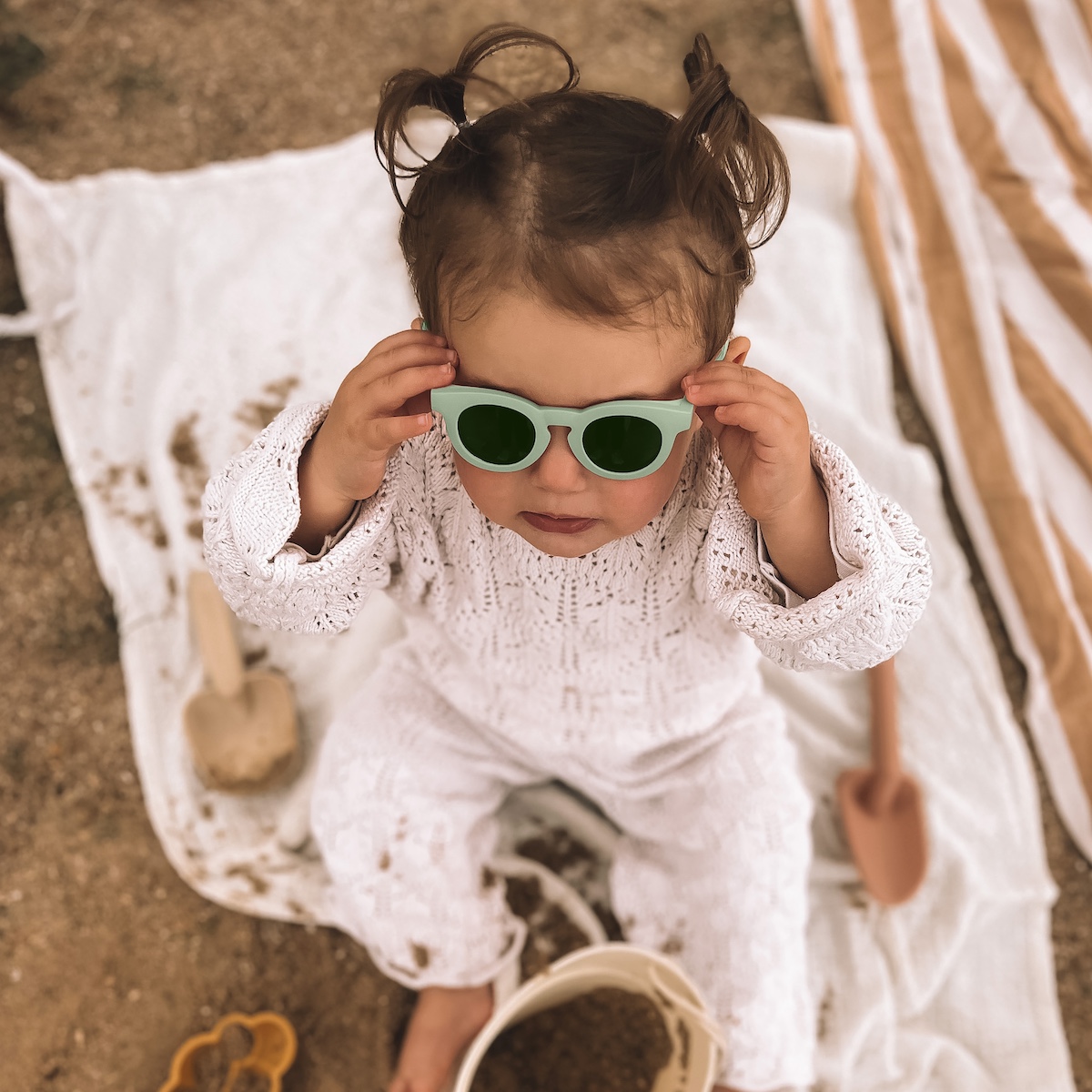 Lunette solaire-branches 9-24m Beaba Delight-verde dalvia