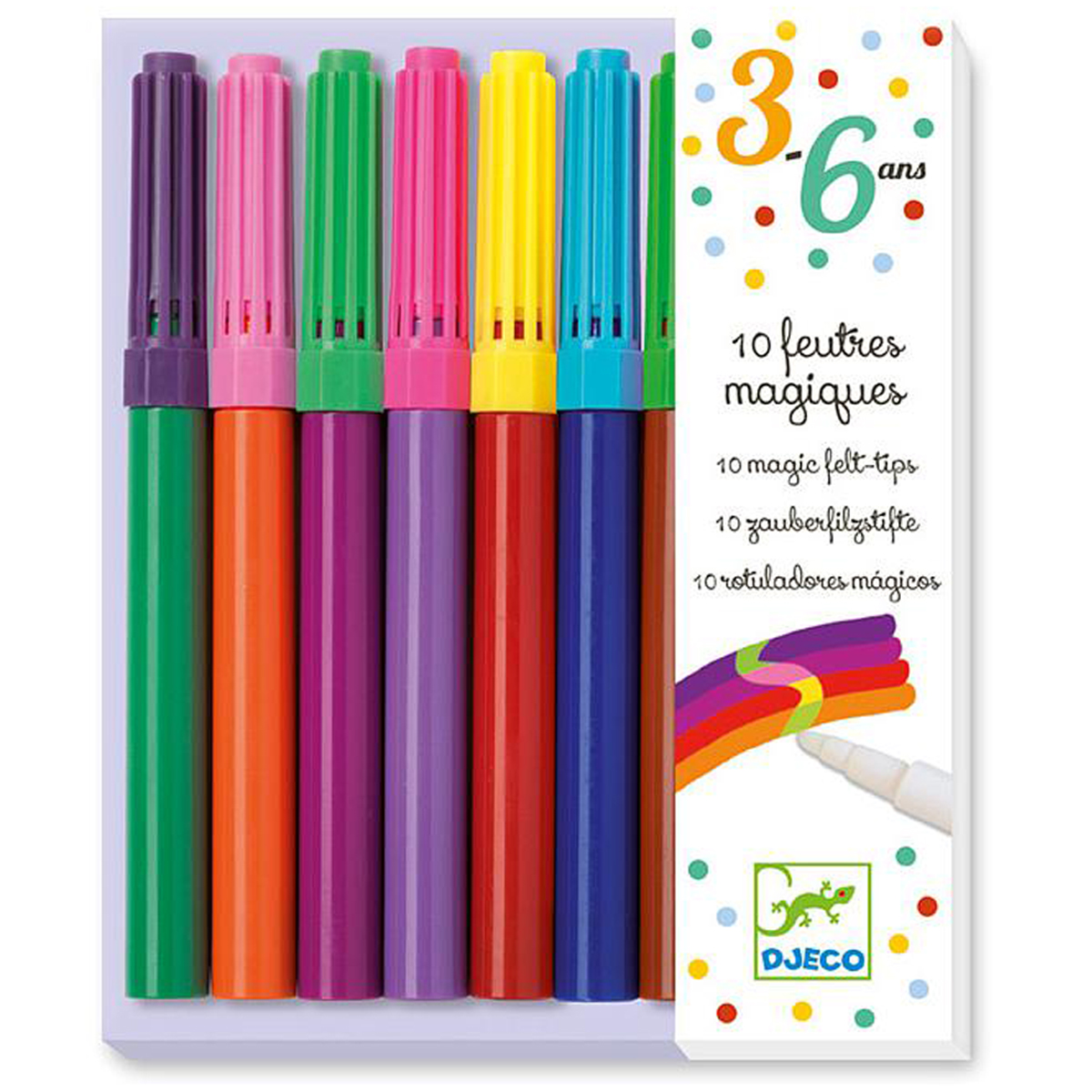 Magische Filzstifte-par 10 DIE FARBEN FÜR KLEINE Djeco