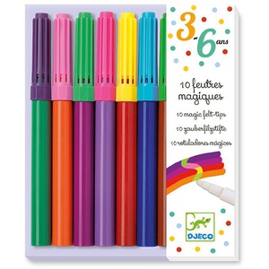 Magische Filzstifte-par 10 DIE FARBEN FÜR KLEINE Djeco