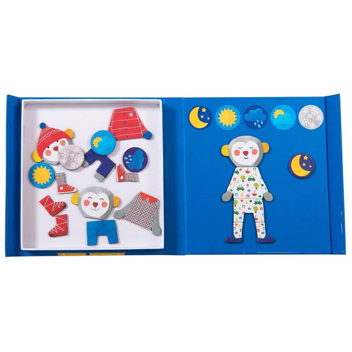 Magnetspiel Ich ziehe mich an LES POPIPOP Moulin Roty