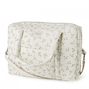 MATERIALSCHUTZTASCHE CAMILA olive bloom Babyshower