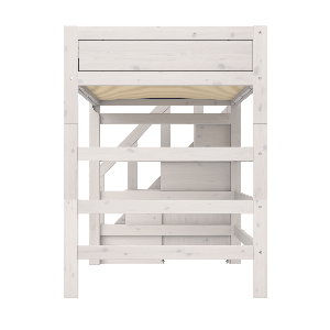Mezzaninbett 120x200x177cm Treppe DELUXE Lifetime whitewash