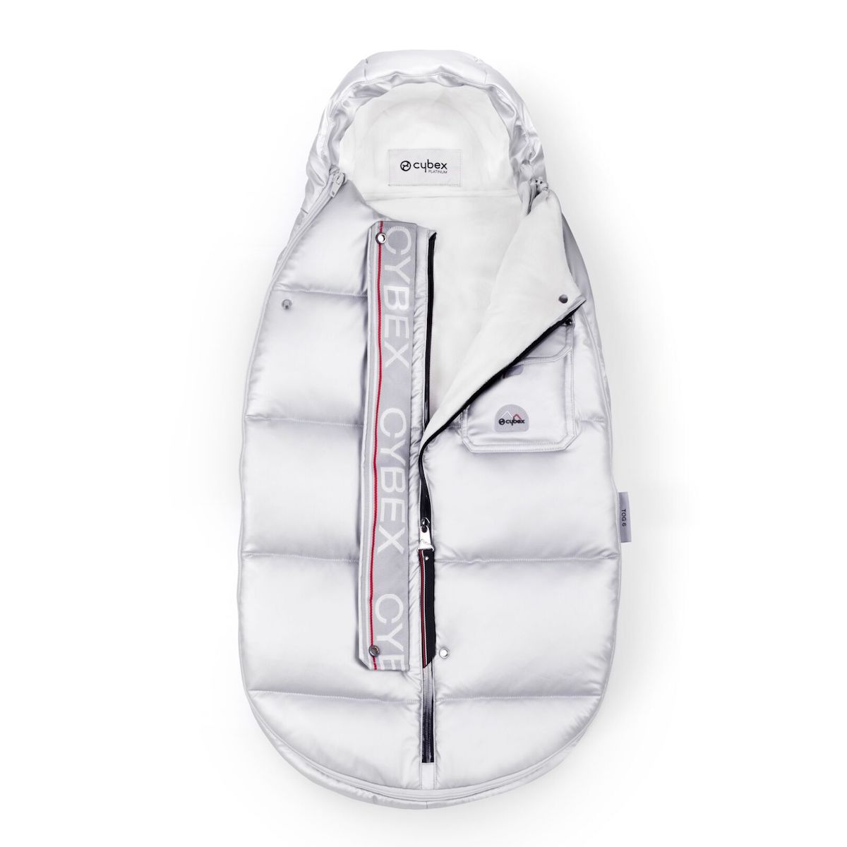 Mini Fußsack Platinum Winter Arctic Silber Cybex Silber