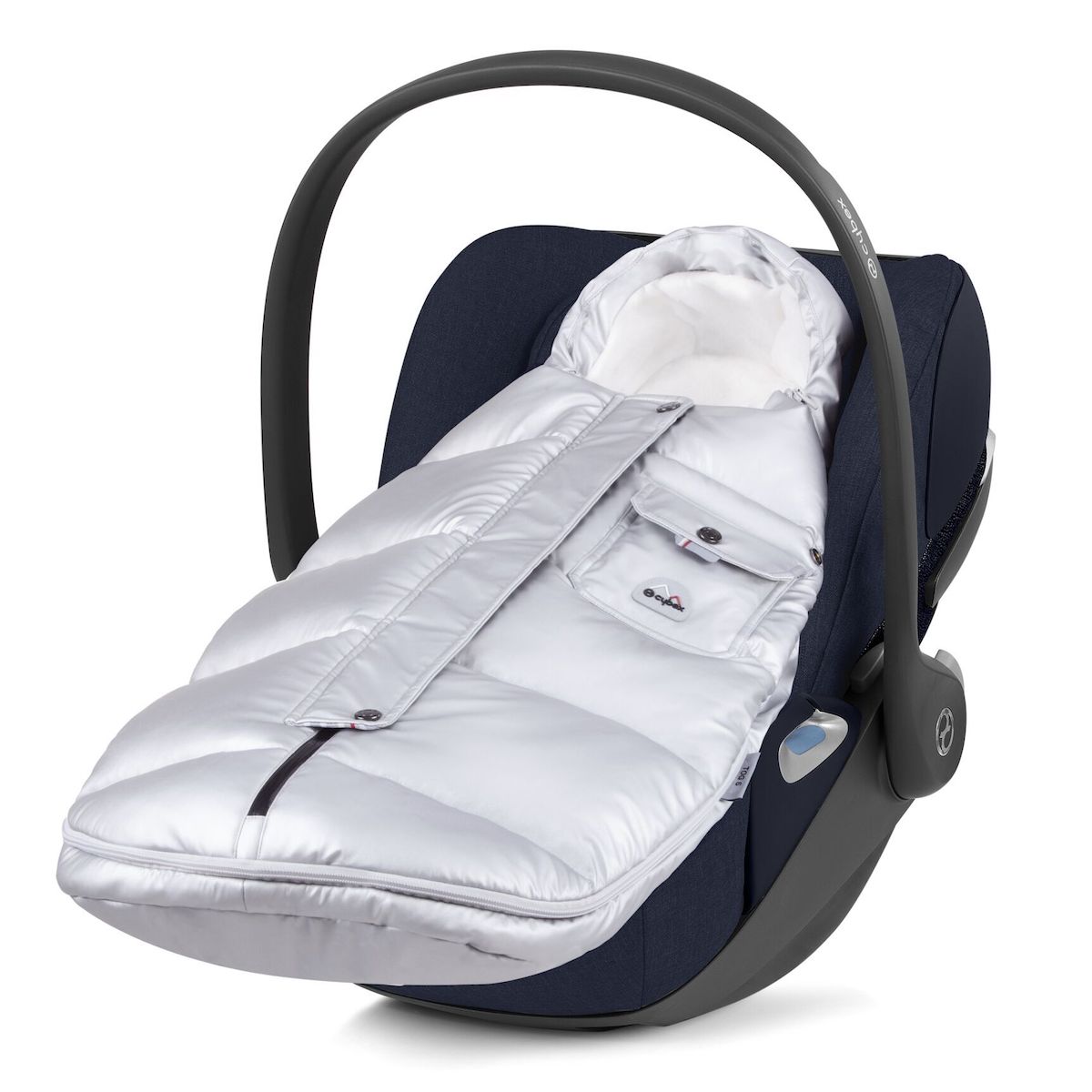 Mini Fußsack Platinum Winter Arctic Silber Cybex Silber