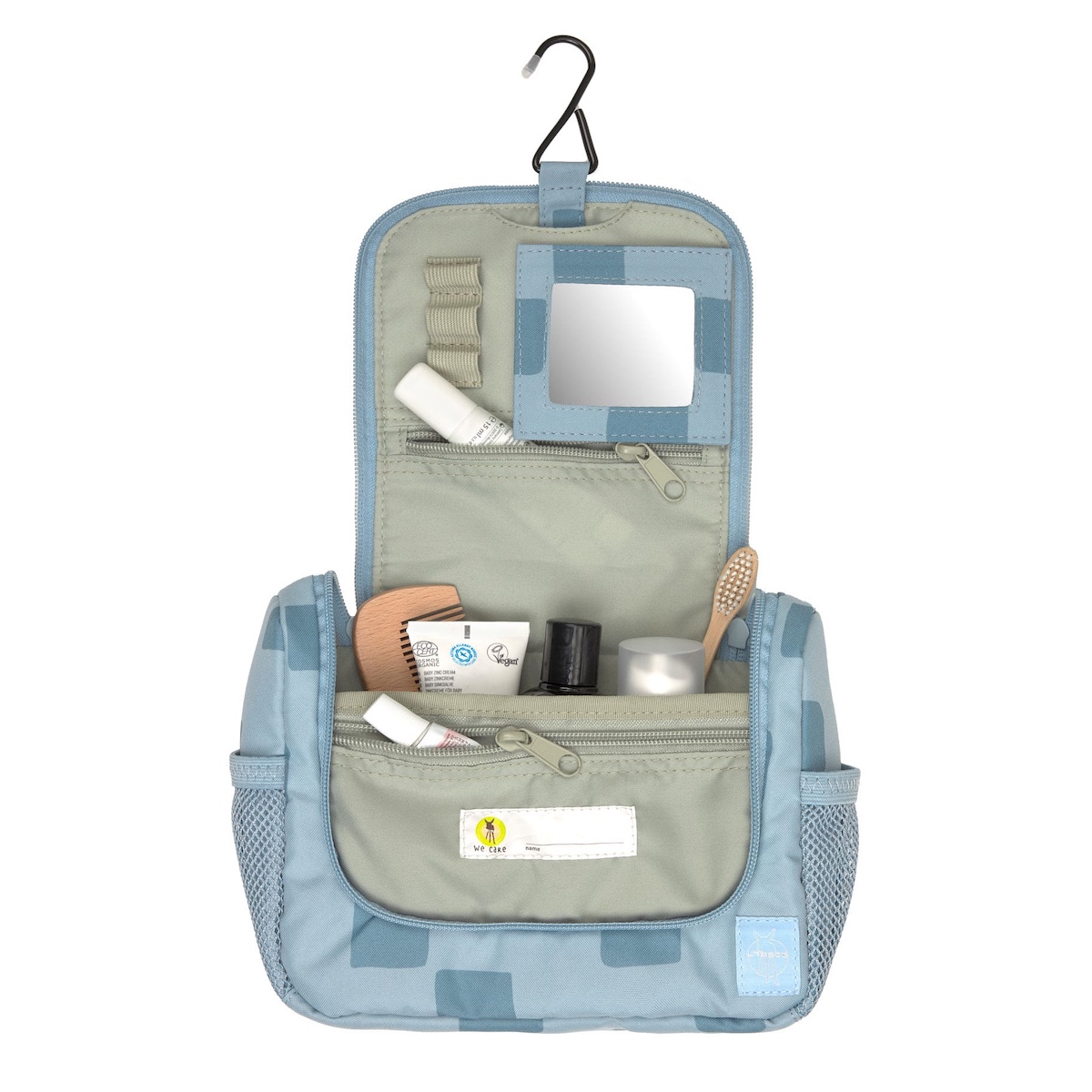 Mini PATTERN PARTY Laessig blaue Kulturtasche