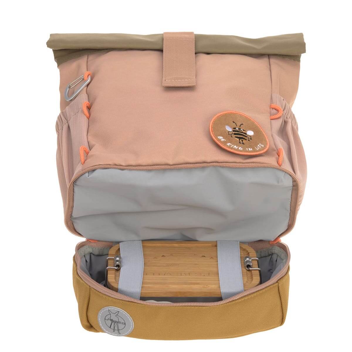 Mini Rolltop Backpack Nature Laessig hazelnut