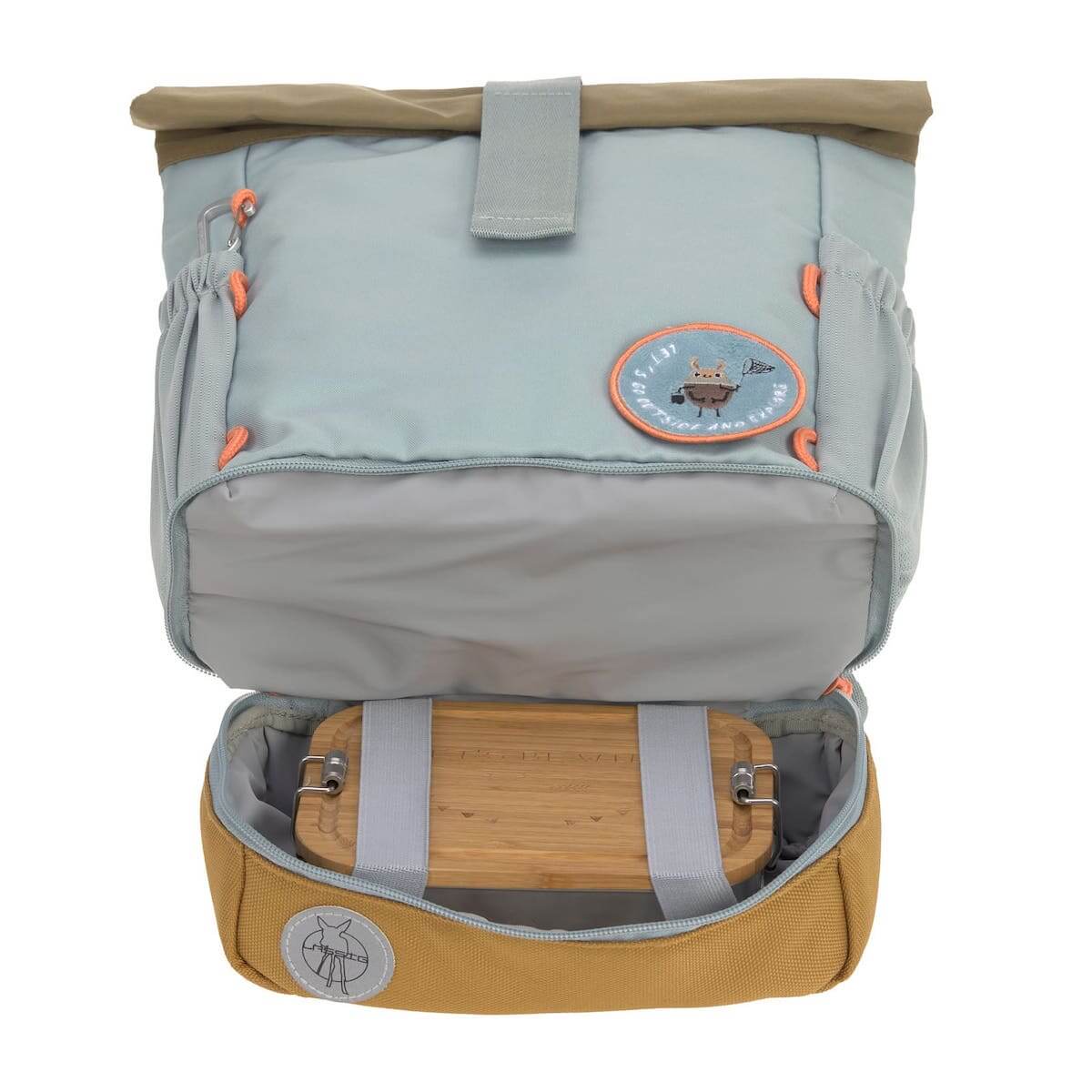 Mini Rolltop Backpack Nature Laessig light blue